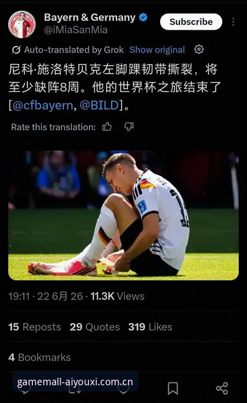 爱游戏官网CN旧版兼容登录 揭秘世界杯梦碎8周:施洛特贝克伤情背后的国家队防线断层